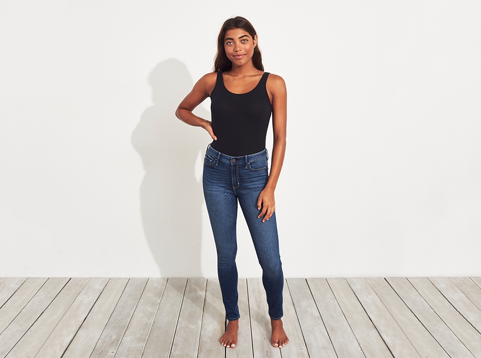 ultra high rise jean leggings hollister