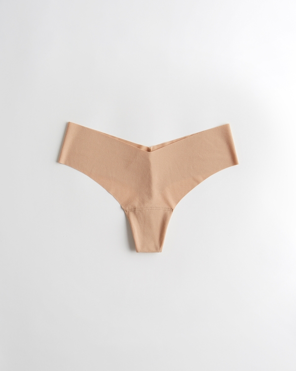Gilly Hicks No-Show Thong Underwear, Beige