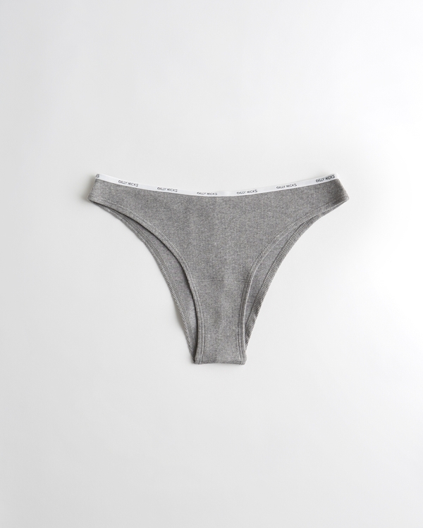 Women's Gilly Hicks Ribbed Cotton High Leg Cheeky | Women's Underwear | HollisterCo.com