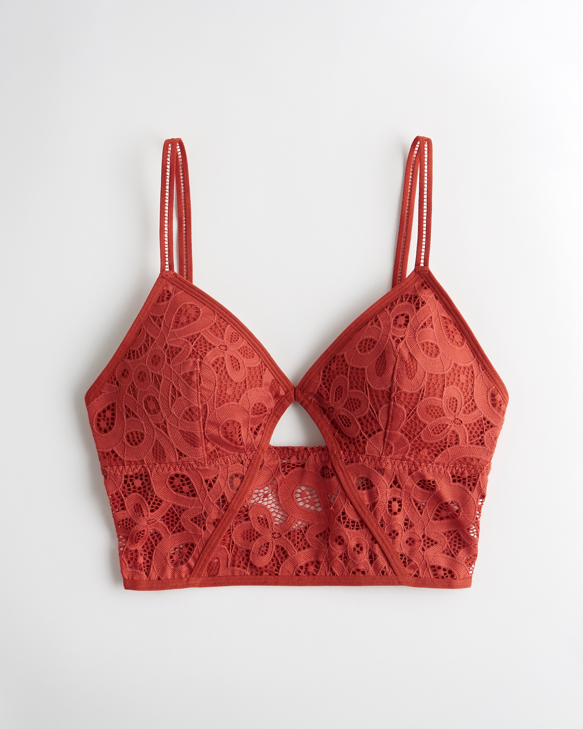 red longline bralette