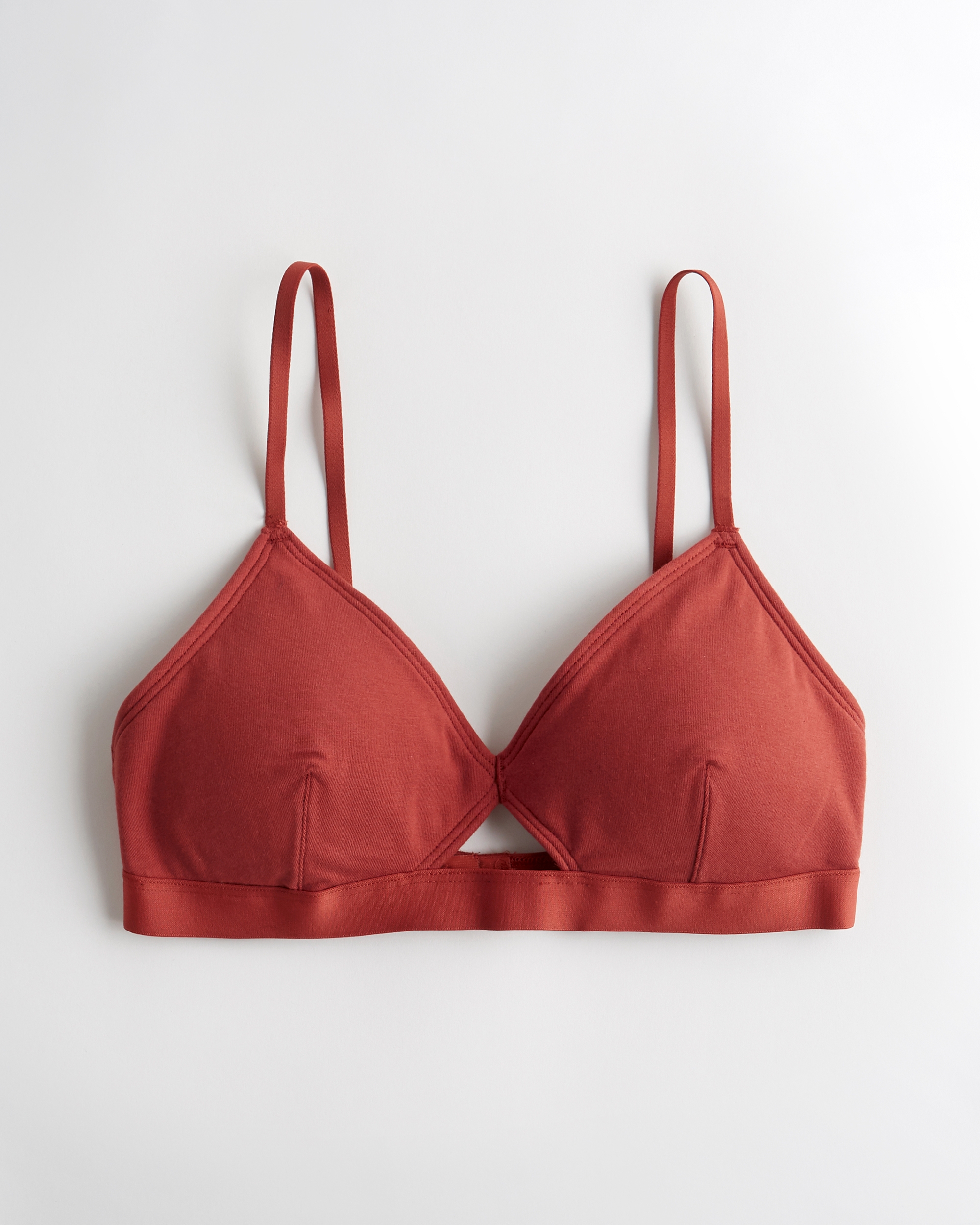 red hollister bralette