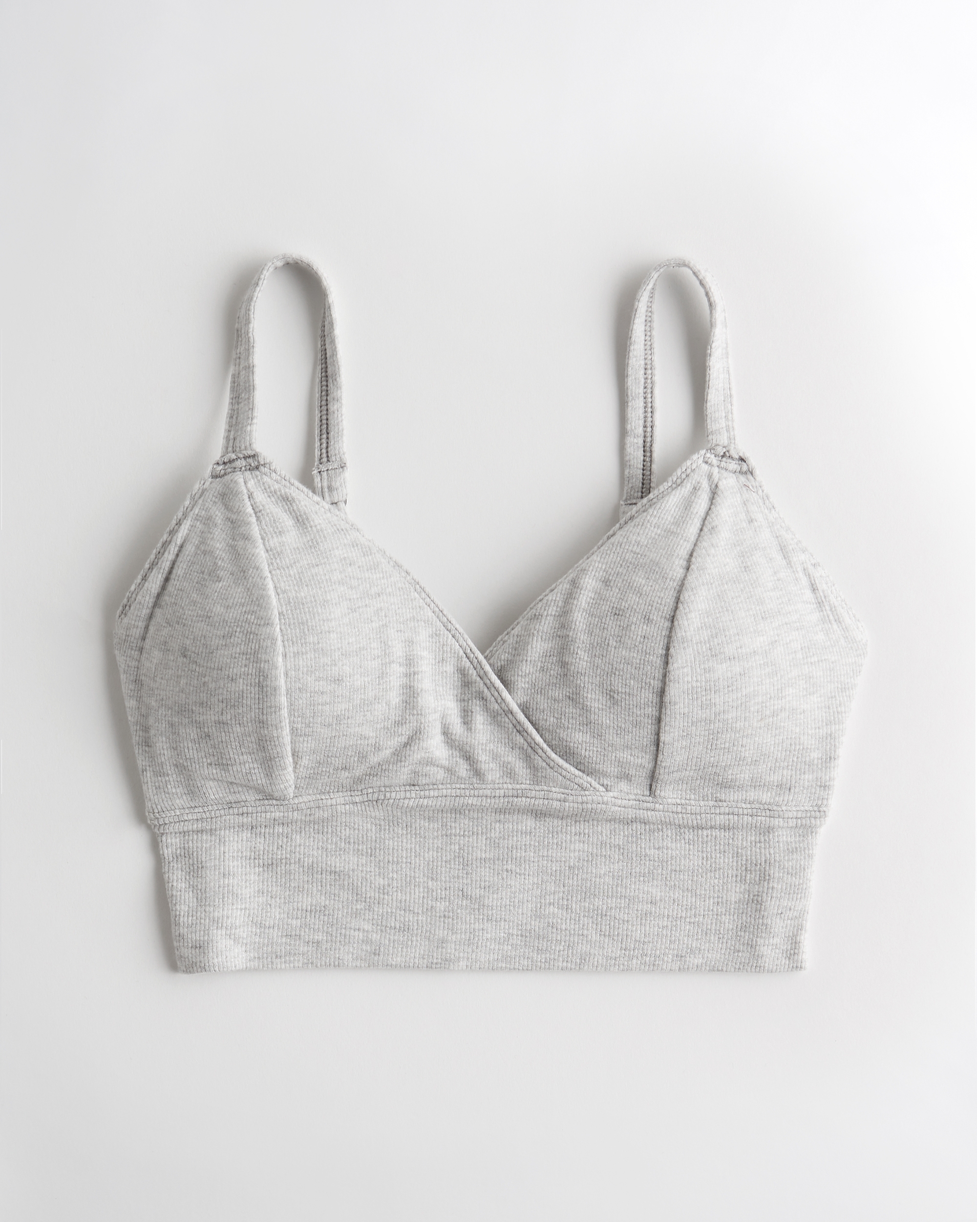 ribbed longline bralette