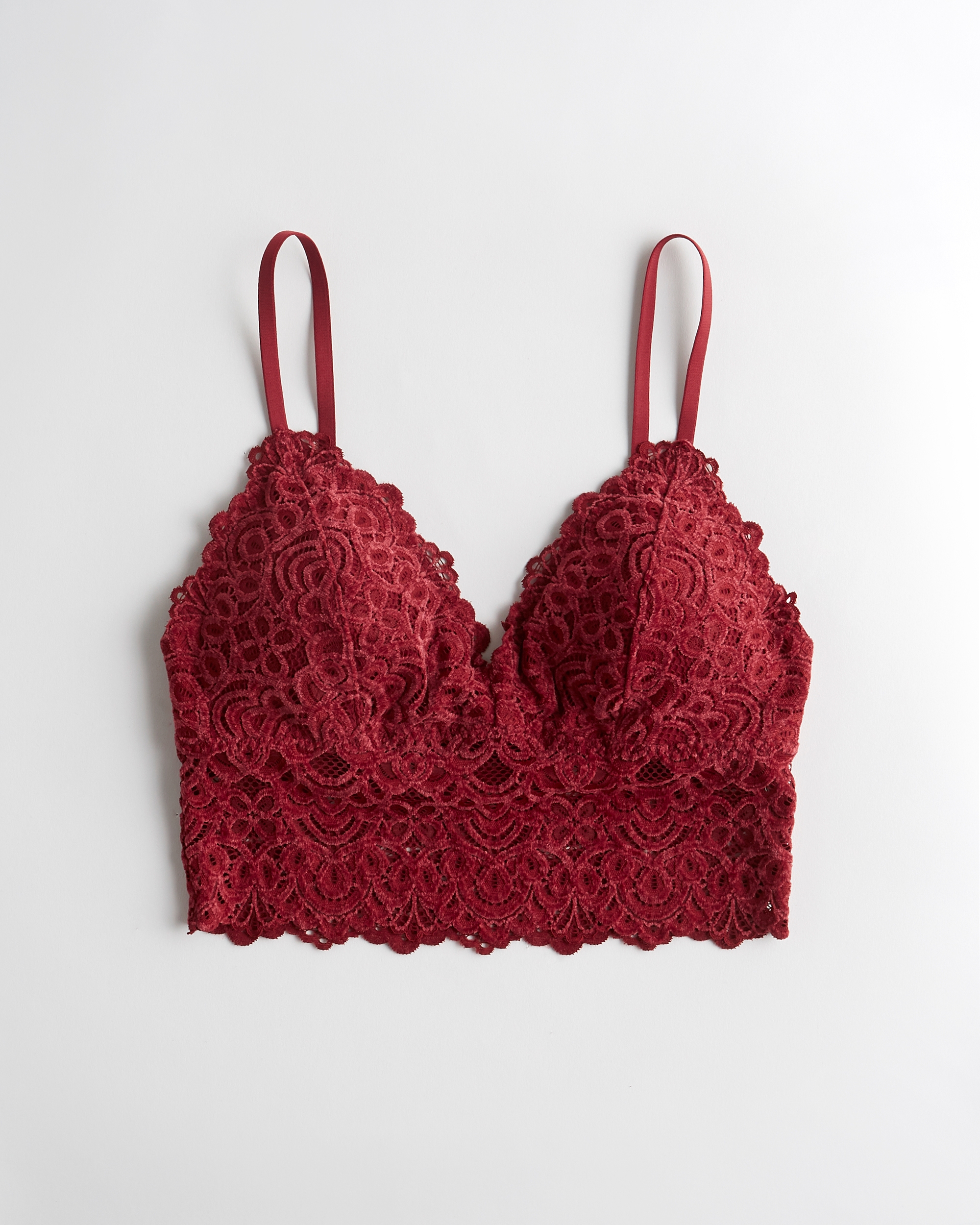 red hollister bralette