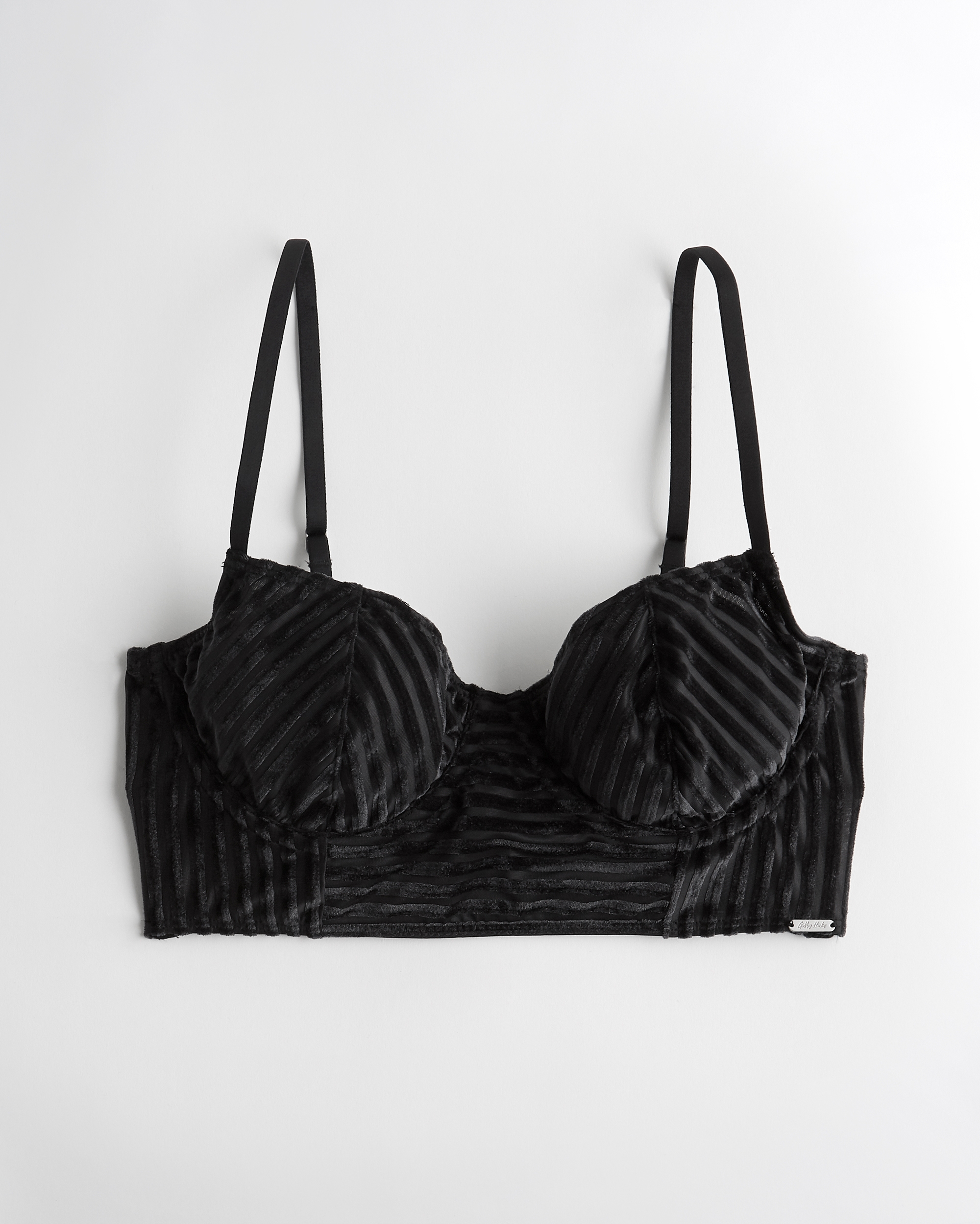 white hollister bralette