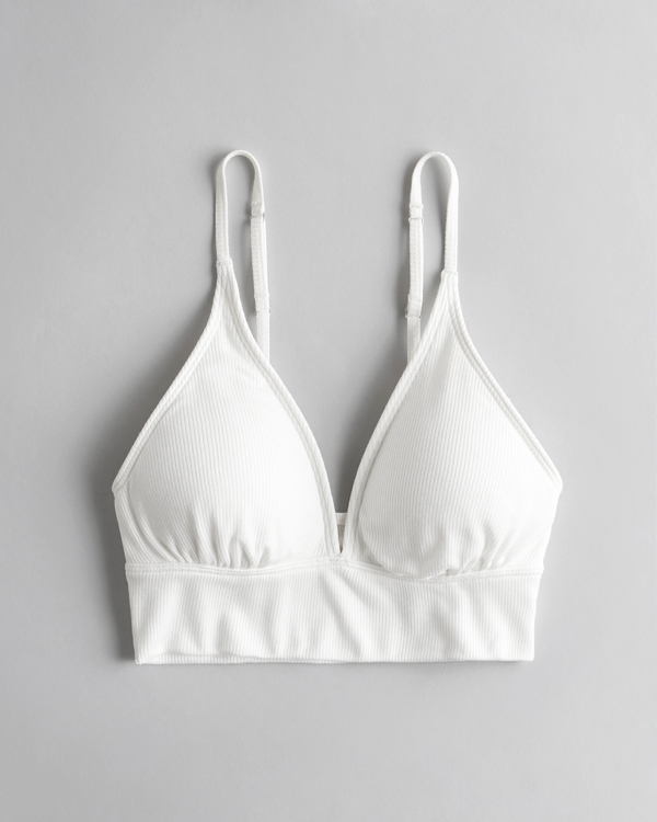 Women's Gilly Hicks Jersey Ribbed Triangle Lounge Bralette | Women's Mid-Season Sale Up To 50% Off | HollisterCo.com