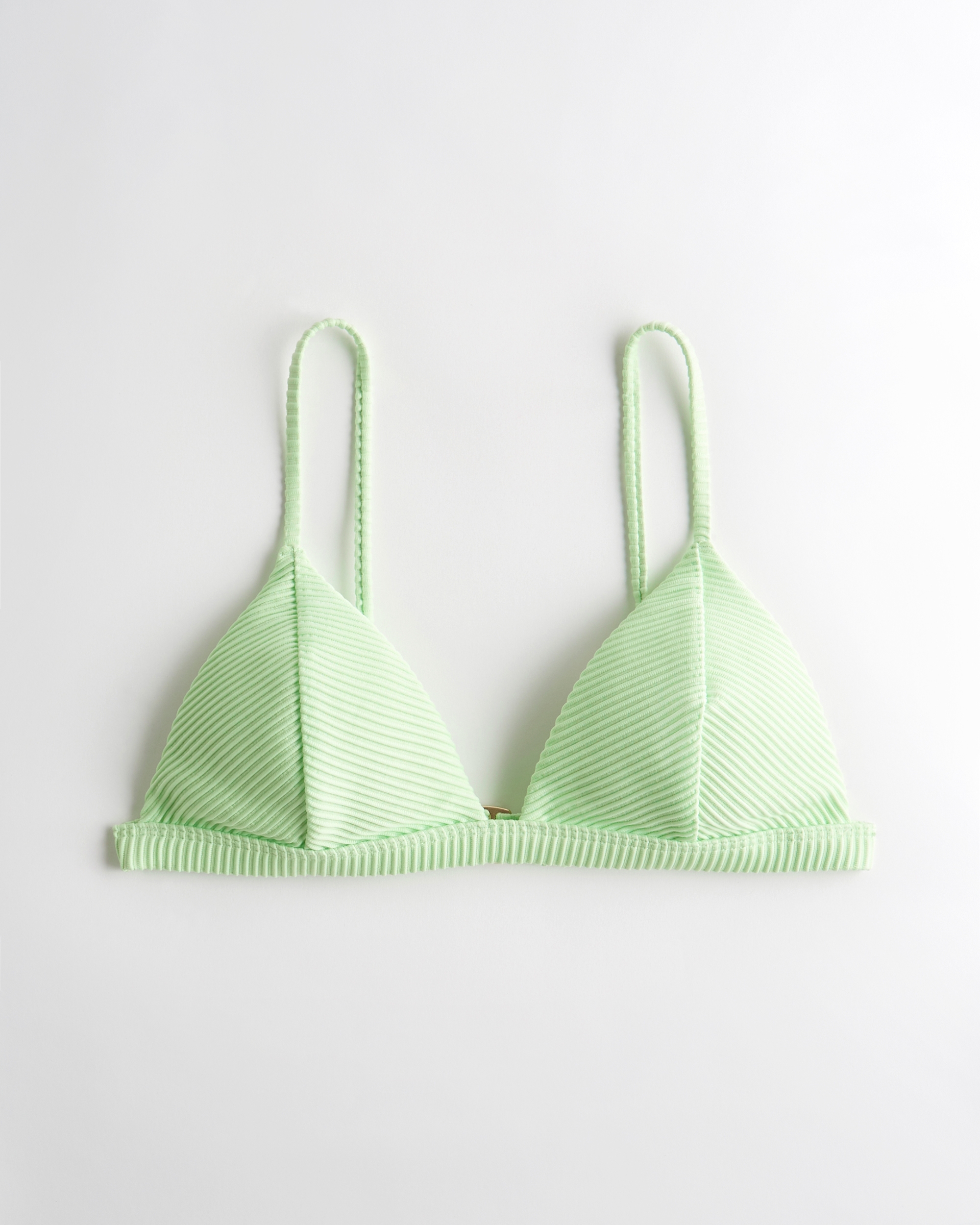 hollister ribbed triangle bikini top