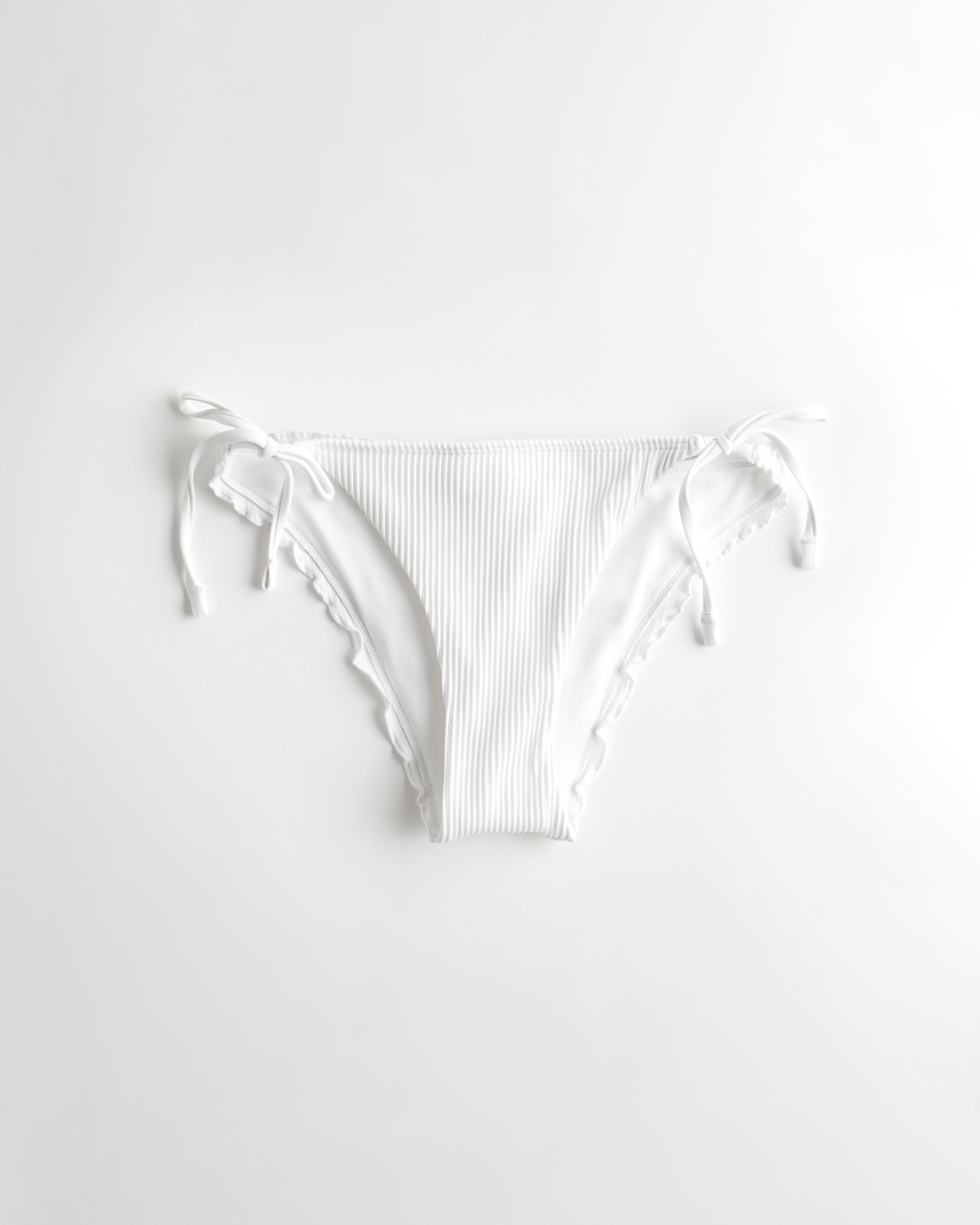 white ruffle bikini bottoms