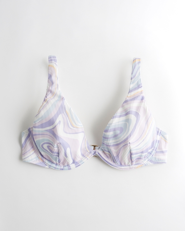 Girls Ribbed Unlined Underwire Bikini Top | Girls Swimwear | HollisterCo.ca