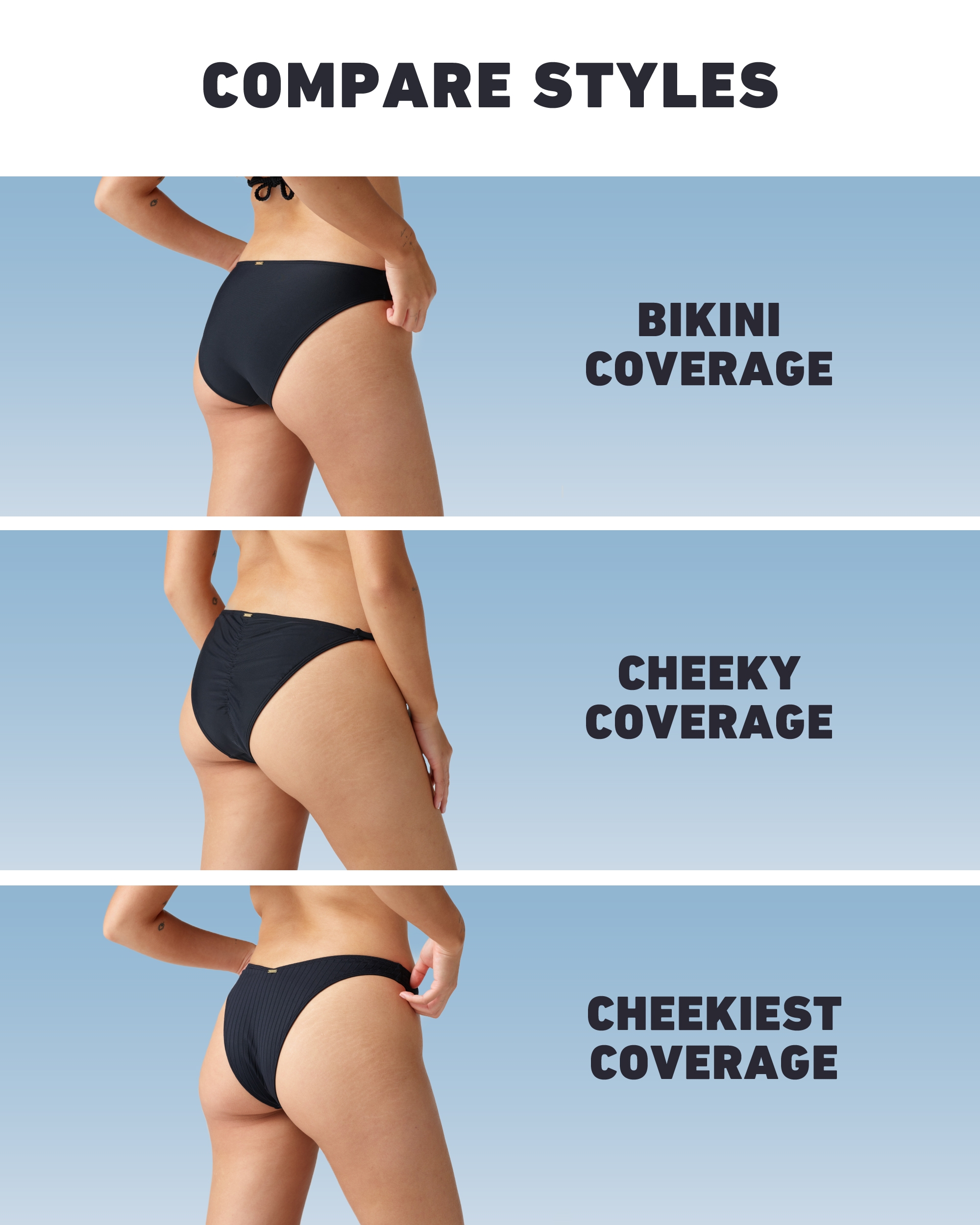 Hollister High-Leg Cheeky Bikini Bottom