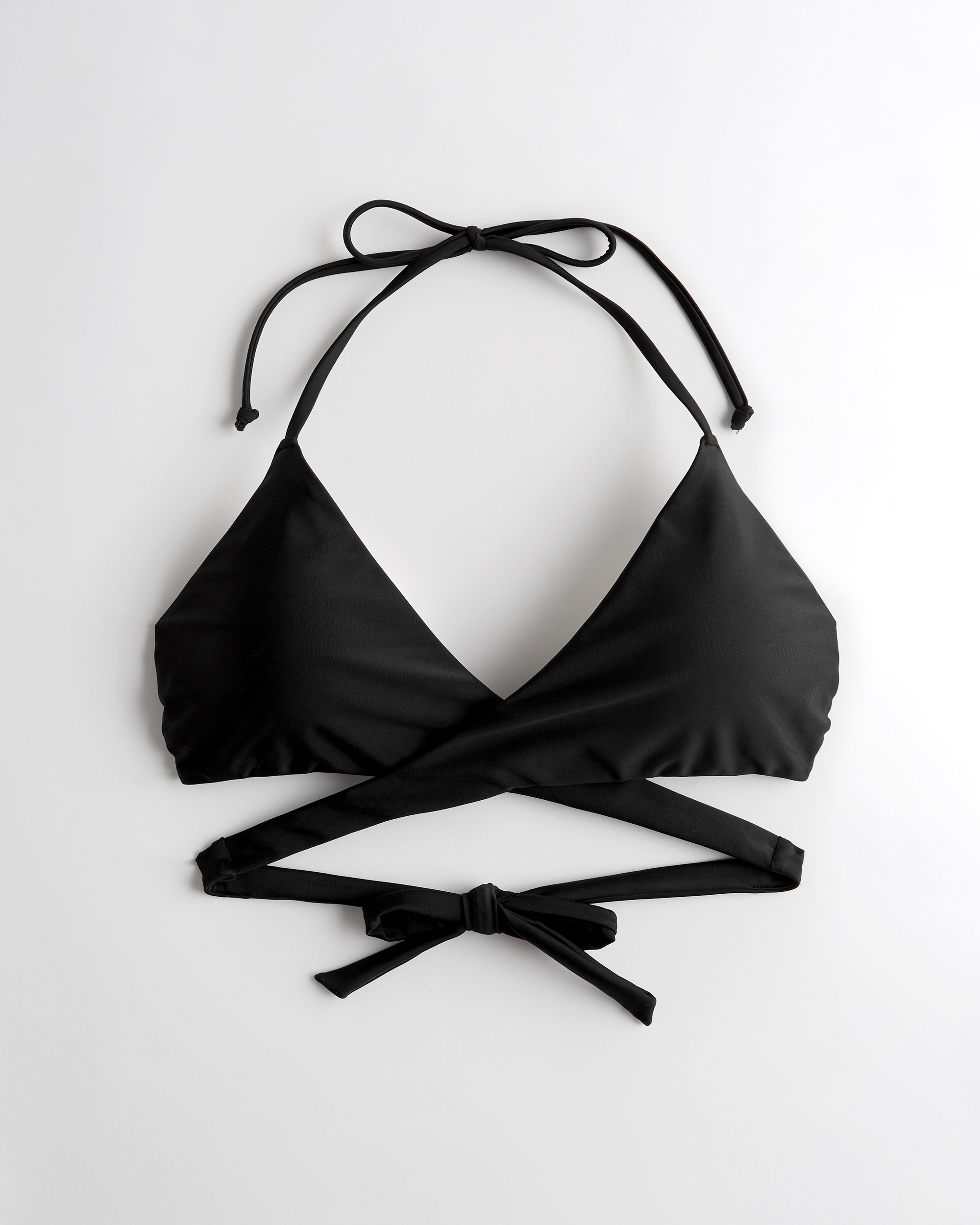 hollister black bikini top