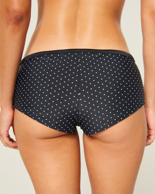 Pop Binding Swim Shortie, Black Dot view 2