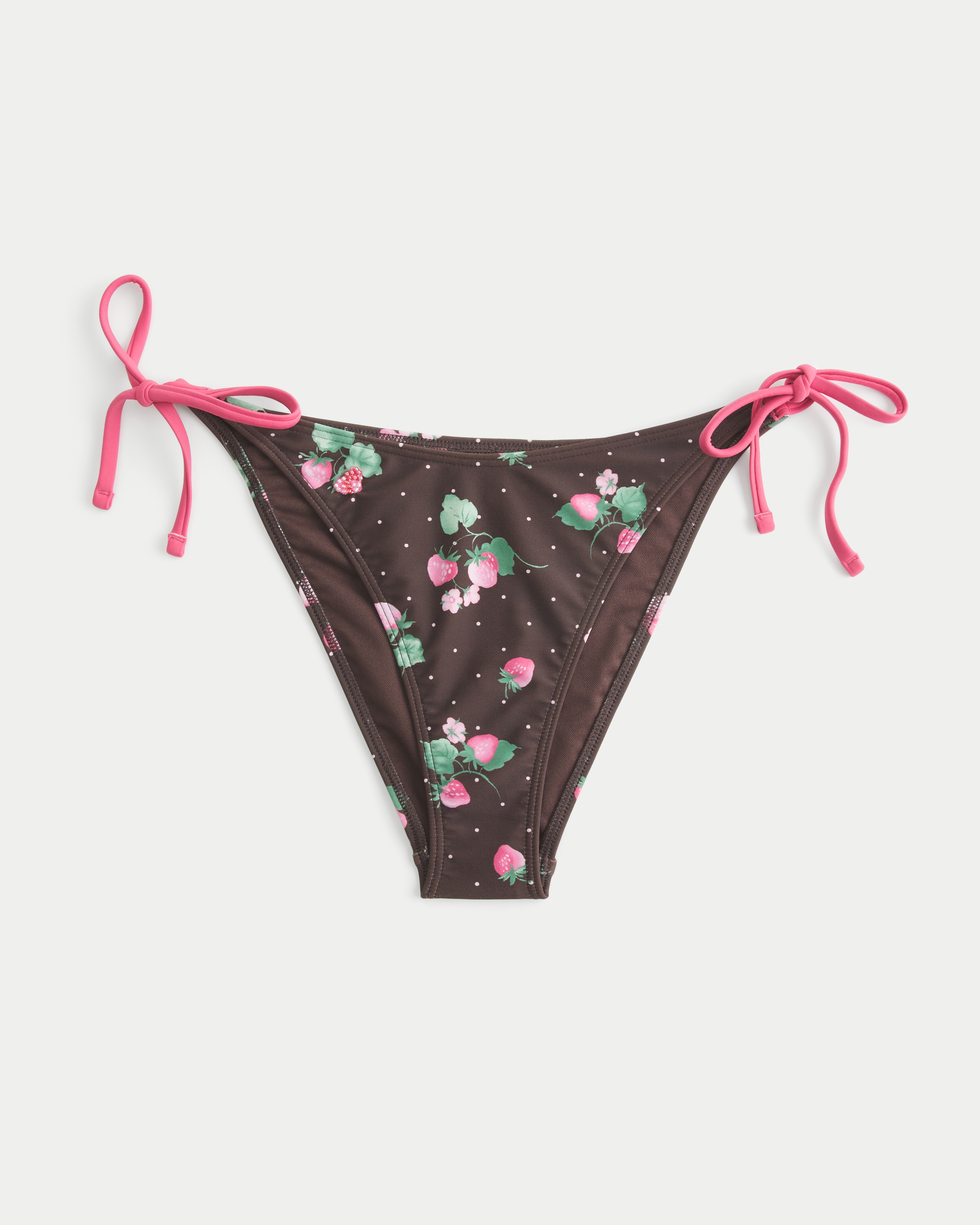 Beaded Side Tie Cheeky Bikini Bottom