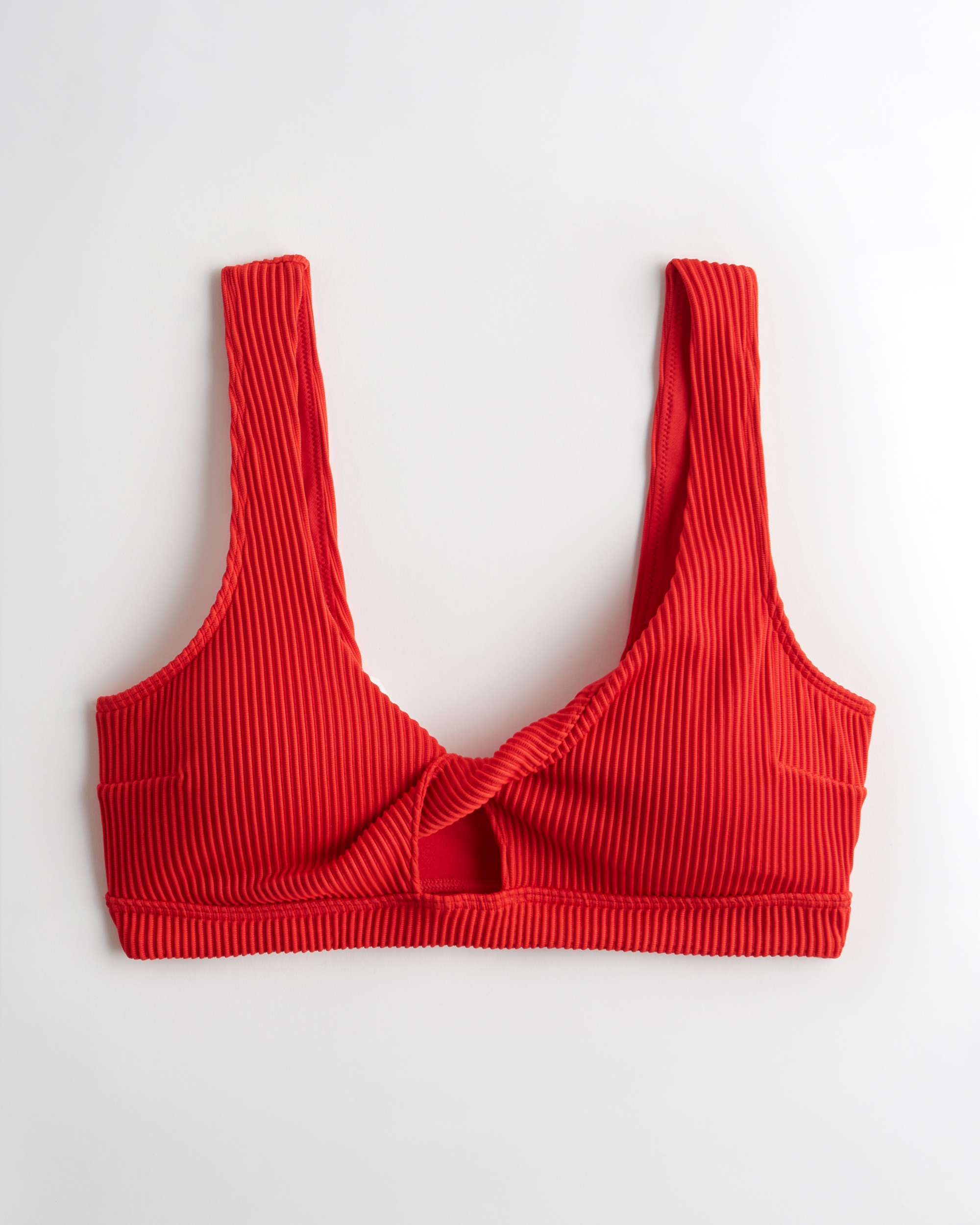 red scoop bikini top