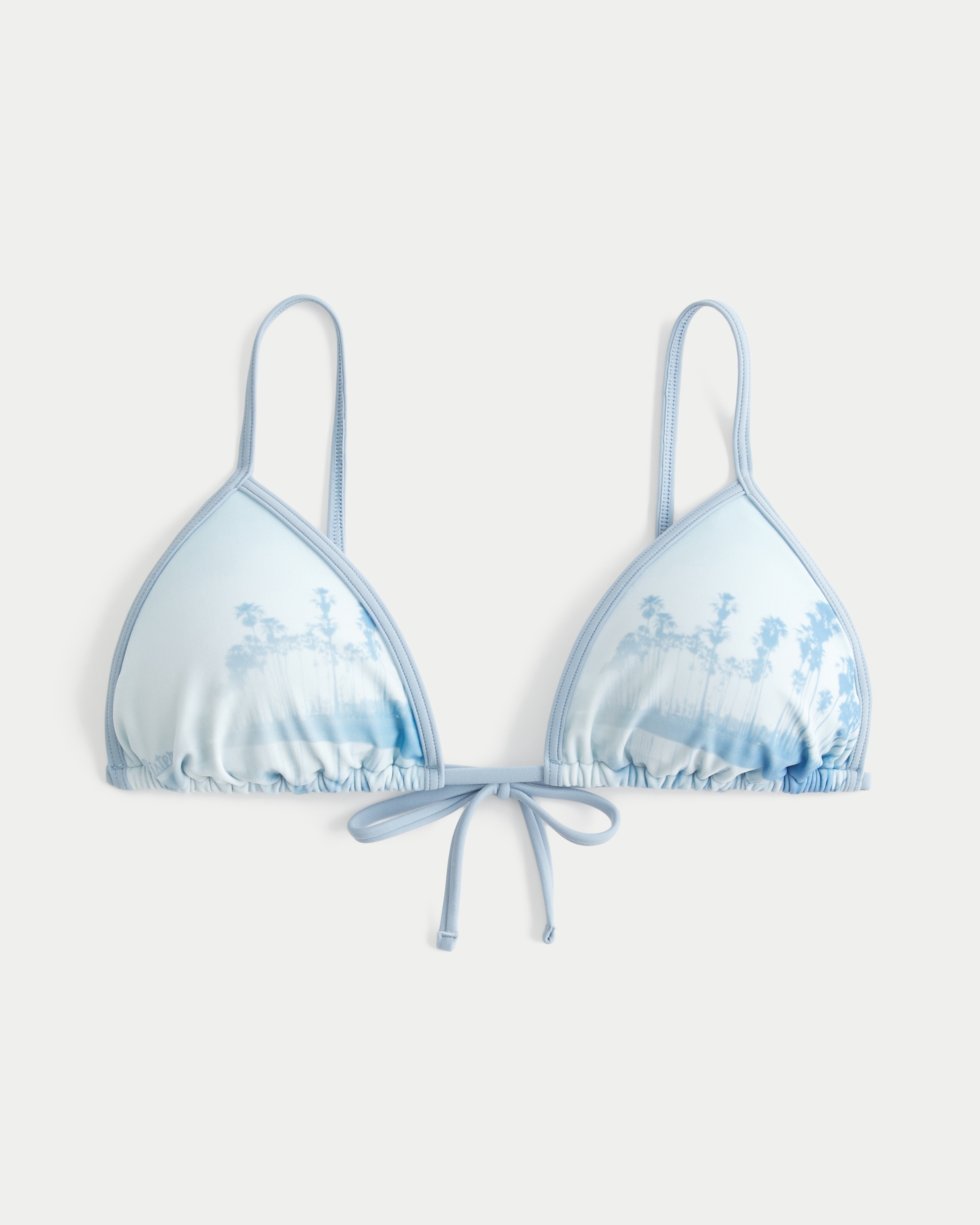 Beach Graphic Triangle Bikini Top