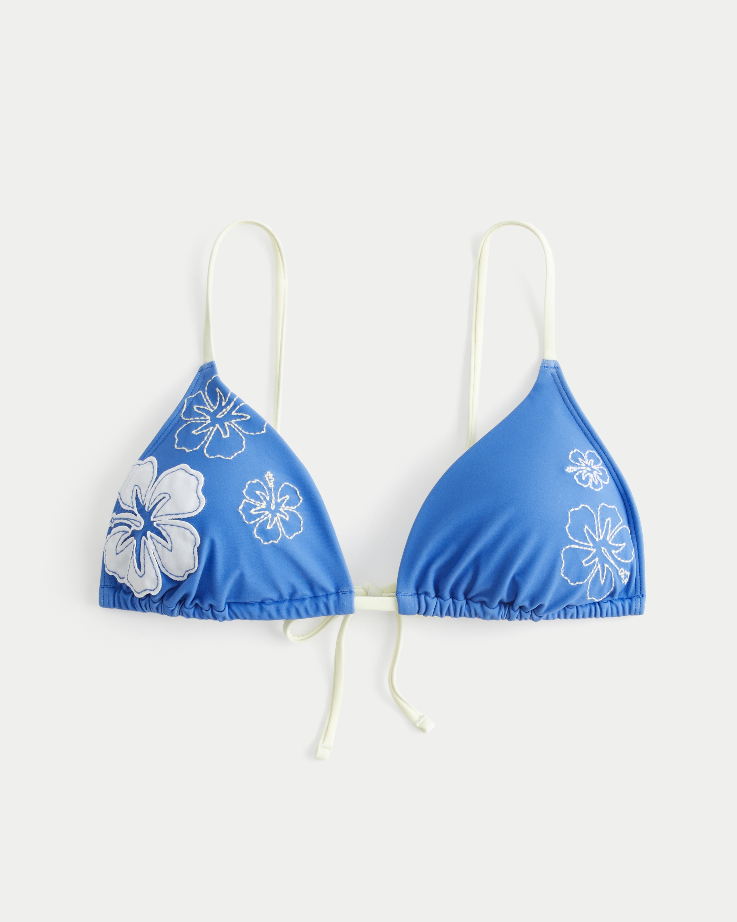 Applique Triangle Bikini Top