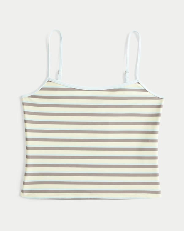 Striped Tankini, Yellow Stripe view 1