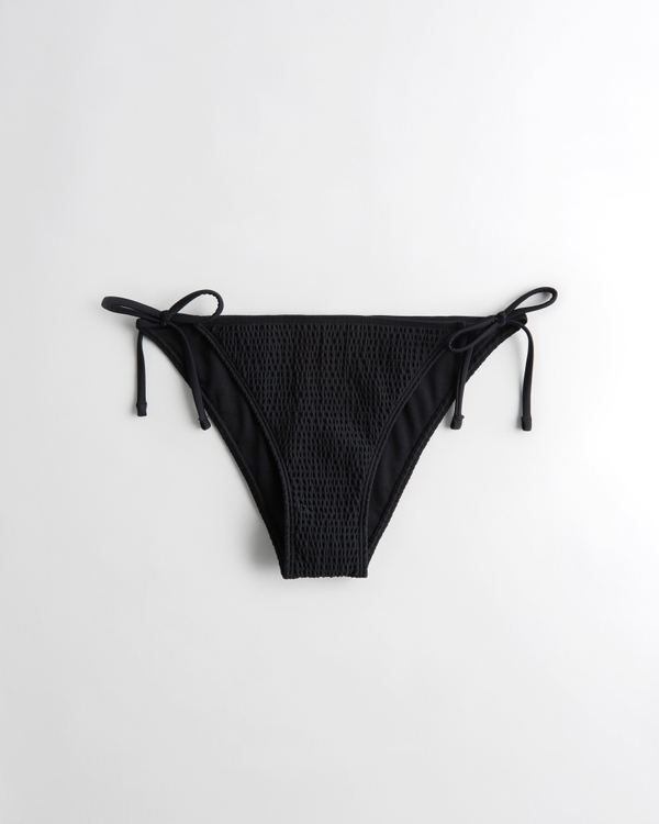 Filles Smocked Side-Tie High-Leg Cheeky Bikini Bottom | Filles Swimwear | HollisterCo.com