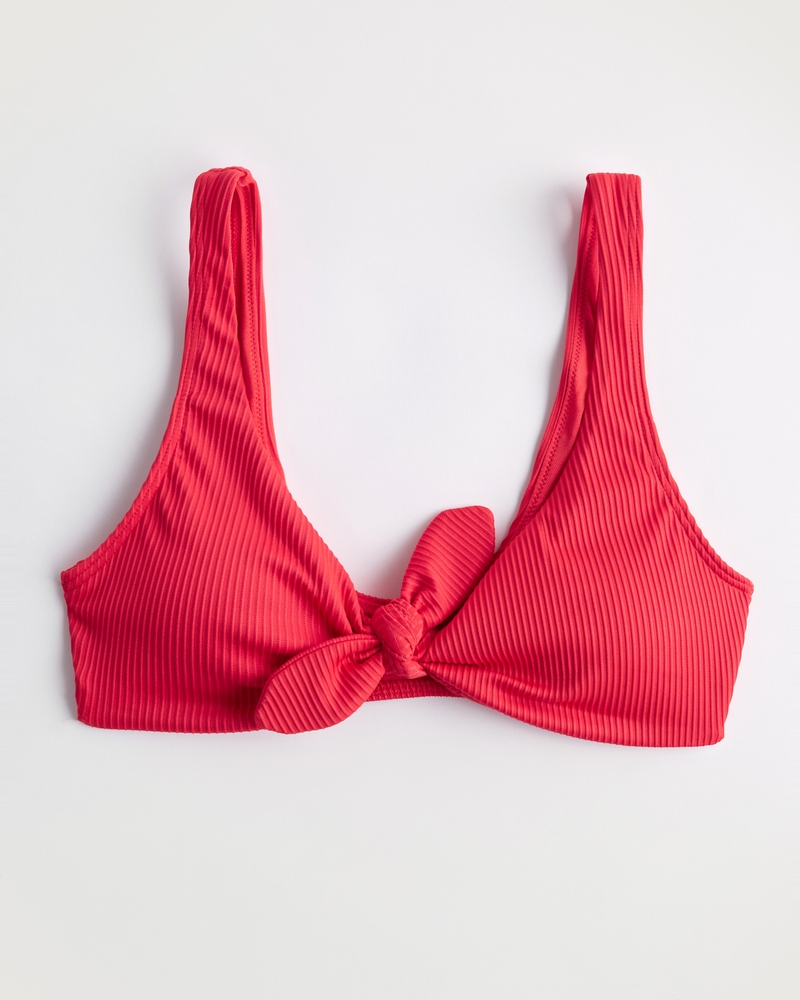 Hollister tie front hot sale scoop bikini top