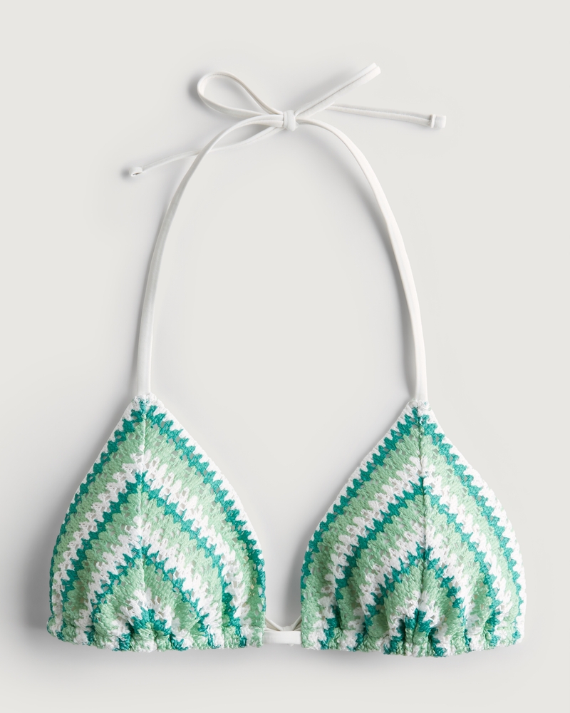 Women's Crochet Triangle Bikini Top | Women's Clearance | HollisterCo.com