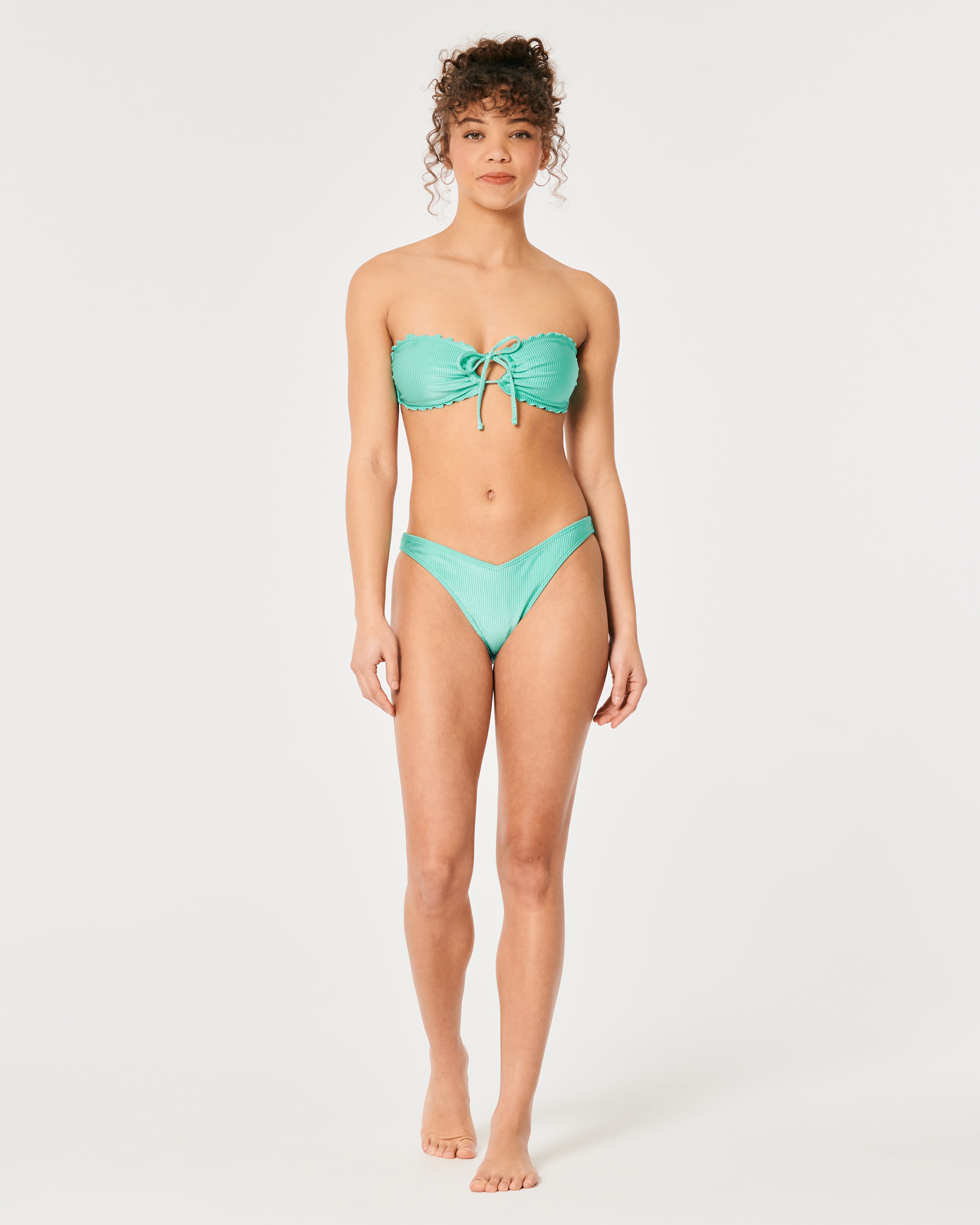 Solid Shimmer - Underwire Bikini Top for Women