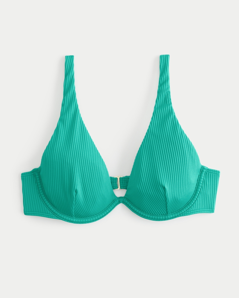 Women's High Apex Ribbed Underwire Bikini Top | Women's Swimwear ...