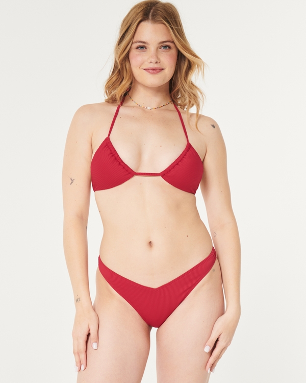 Hurley Slip Bikini Donna - Modello V Front High Leg Cheeky - In Nylon Riciclato - 5