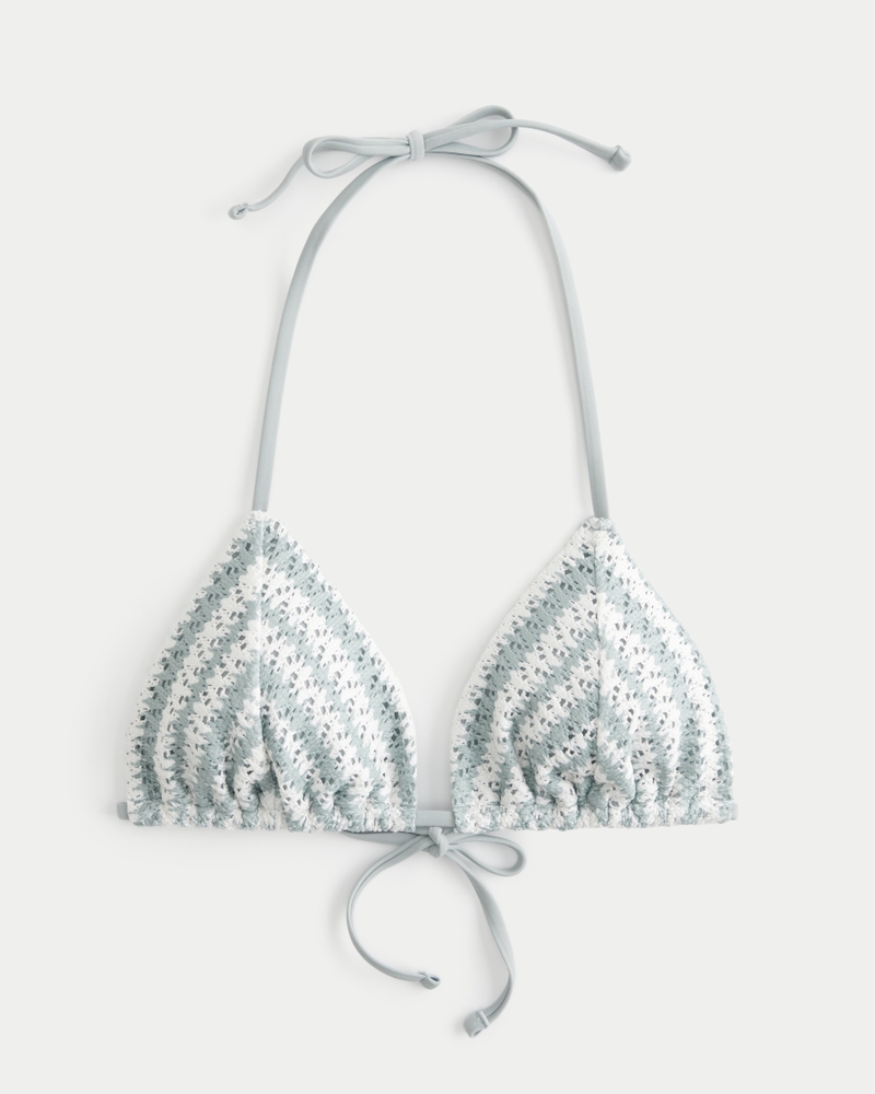 Women s Crochet Style Triangle Bikini Top Women s Hollister Co