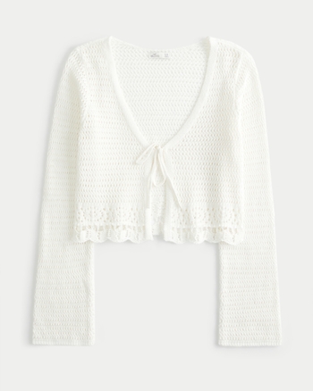 Women's Crochet-Style Cover Up Top | Women's Up To 40% Off Select Styles | HollisterCo.com