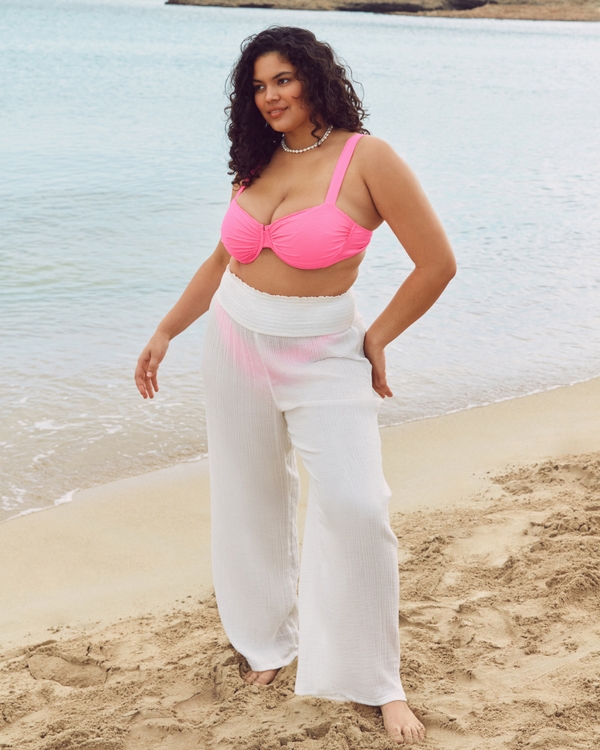 Plus size bathing on sale suit cover up pants