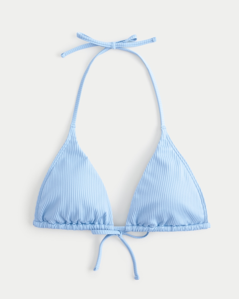 Hollister ribbed triangle bikini 2024 top