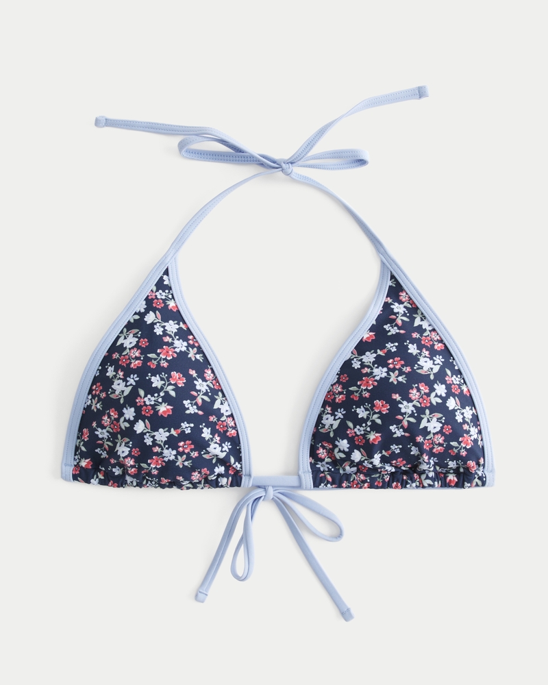Hollister triangle bikini top sales
