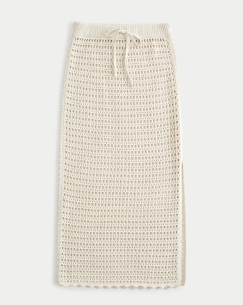 Women s Crochet Style Cover Up Maxi Skirt Women s Sale HollisterCo
