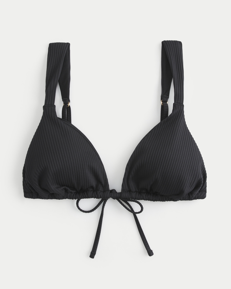 Hollister ribbed triangle bikini top on sale