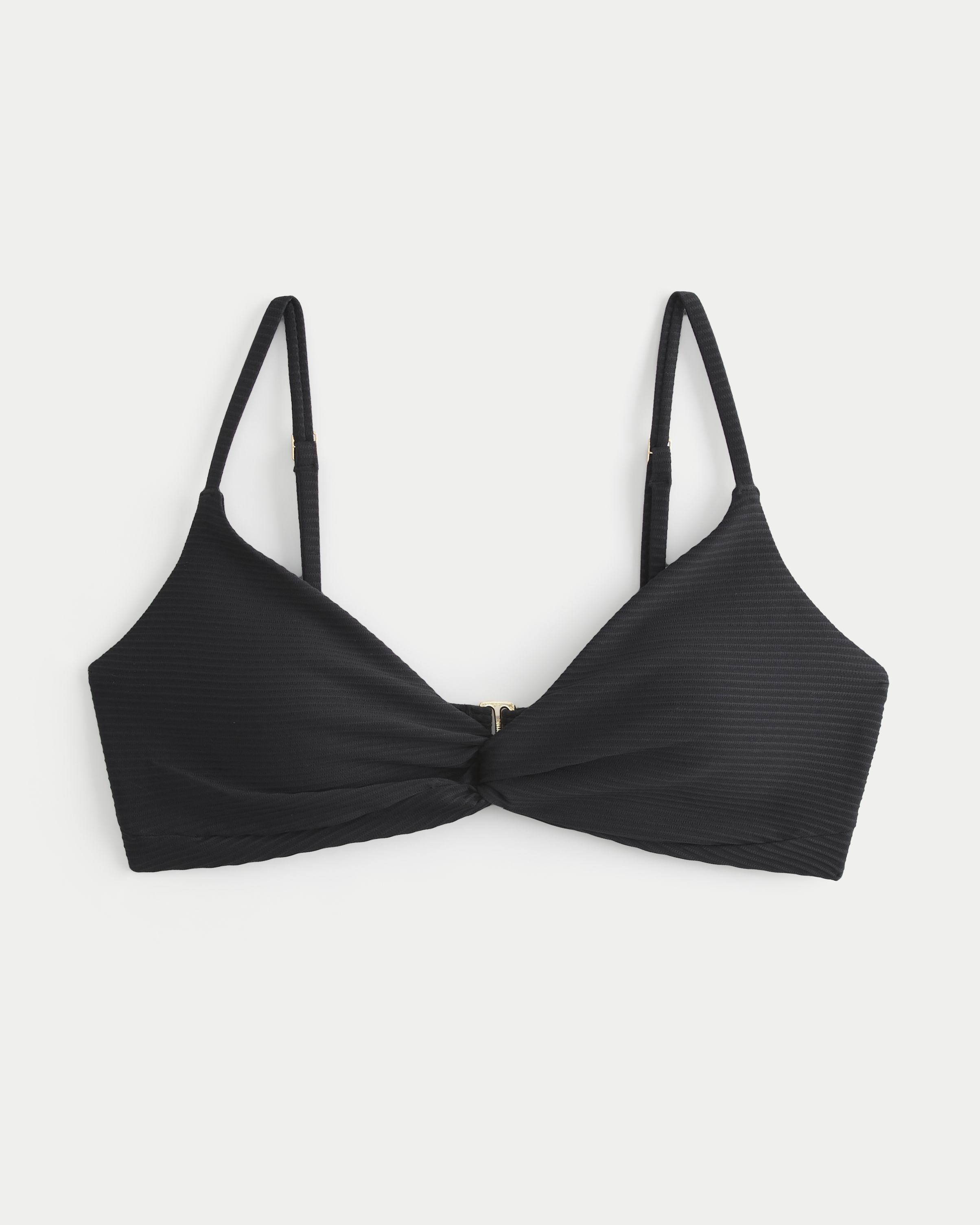 Women's Ribbed Twist Scoop Bikini Top | Women's Swimwear | HollisterCo.com