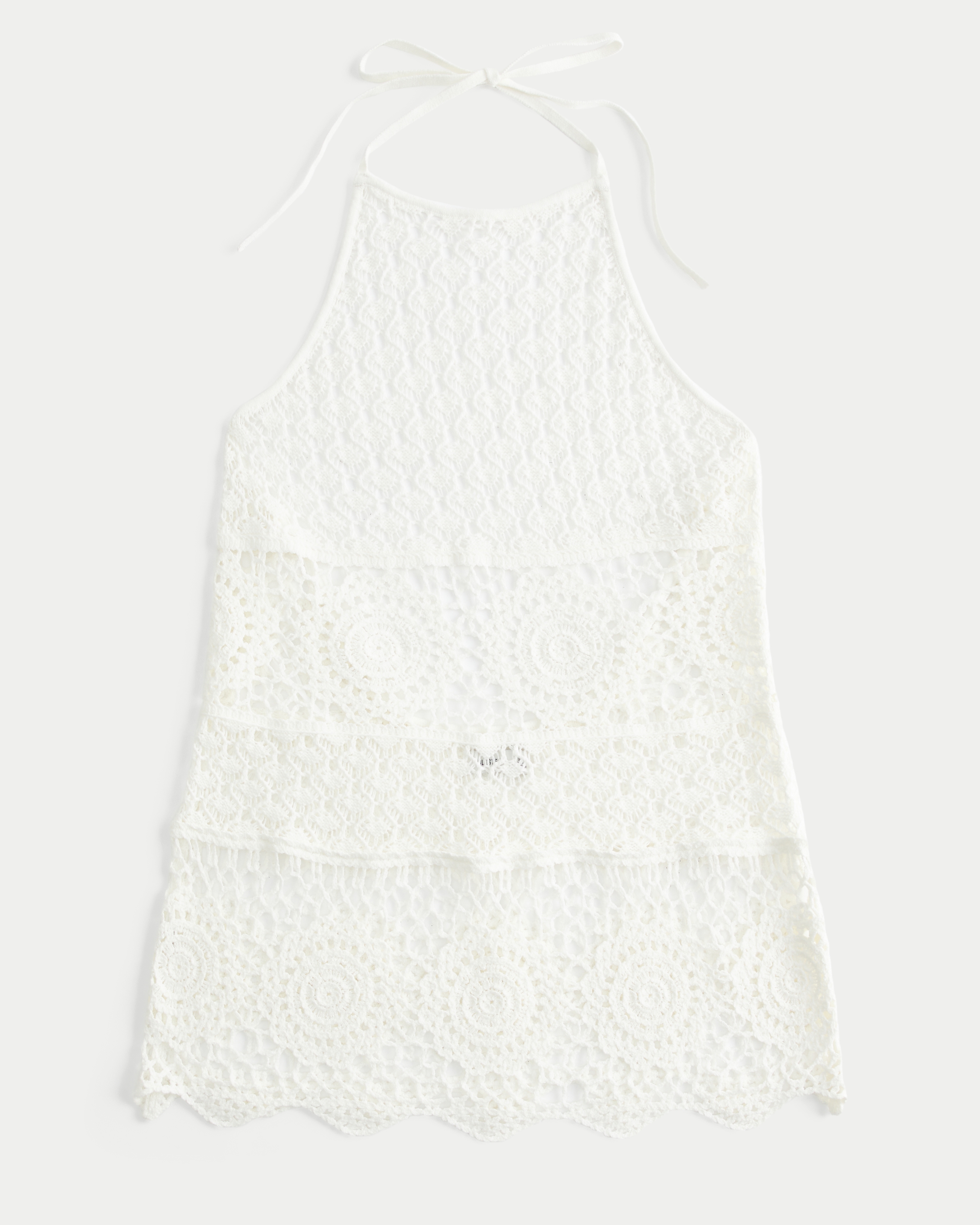 Crochet-Style Cover Up Dress