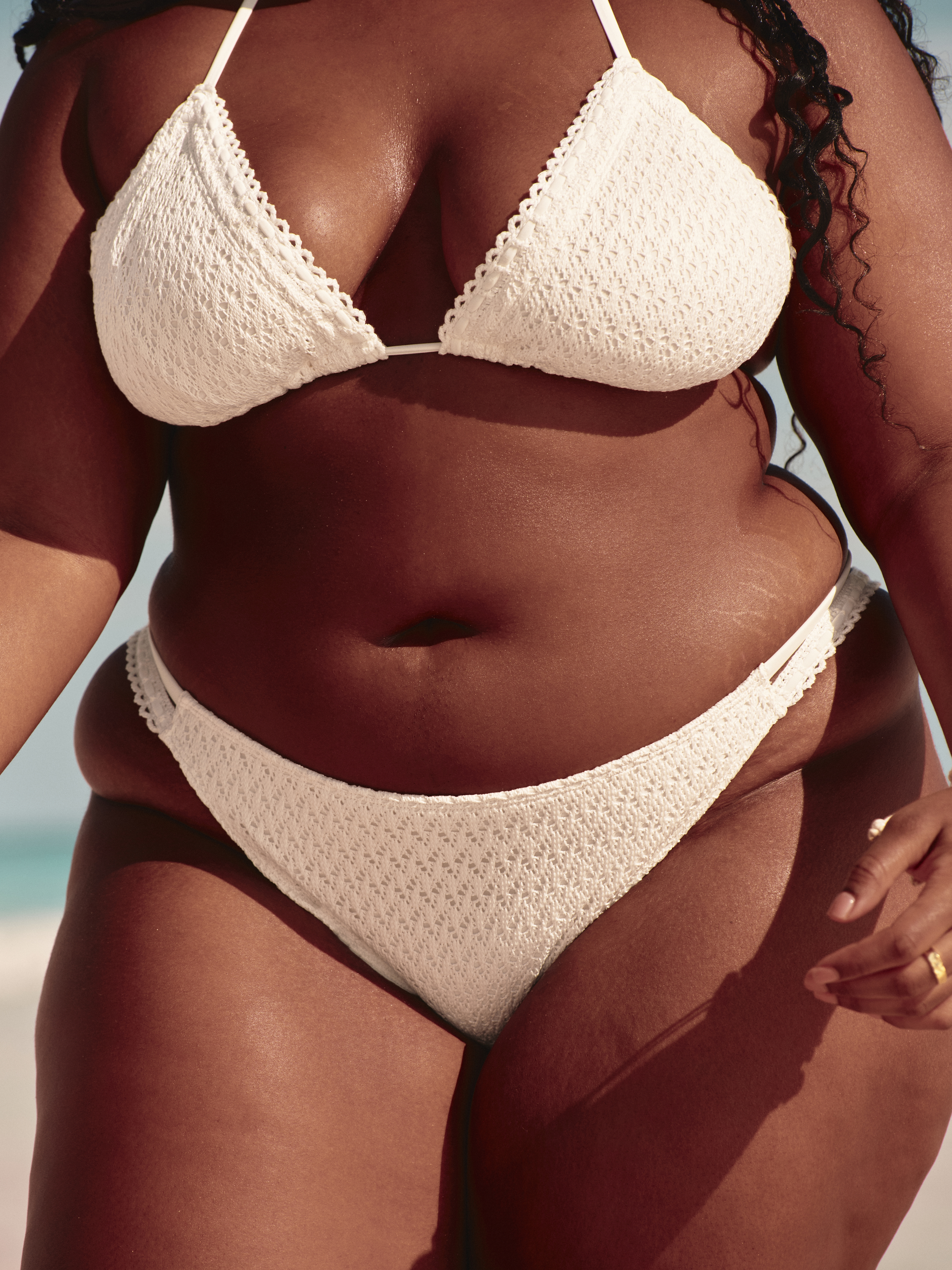 Crochet-Style Cheeky Bikini Bottom