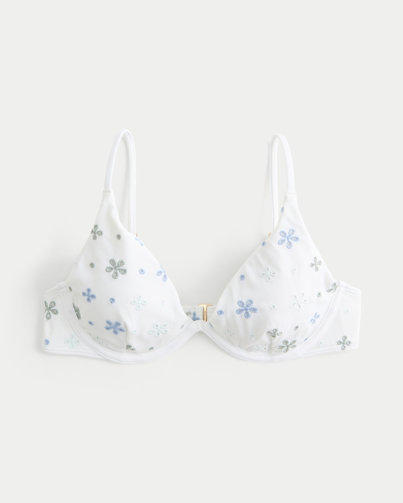 Eyelet Underwire Bikini Top