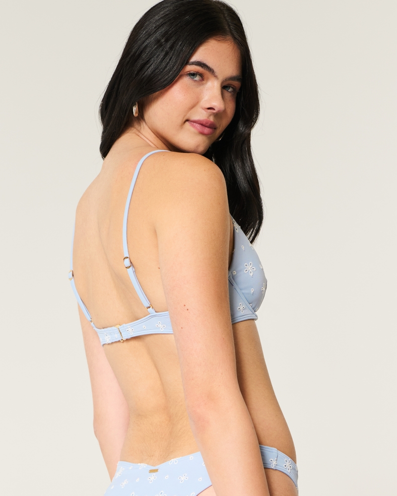 Eyelet Underwire Bikini Top