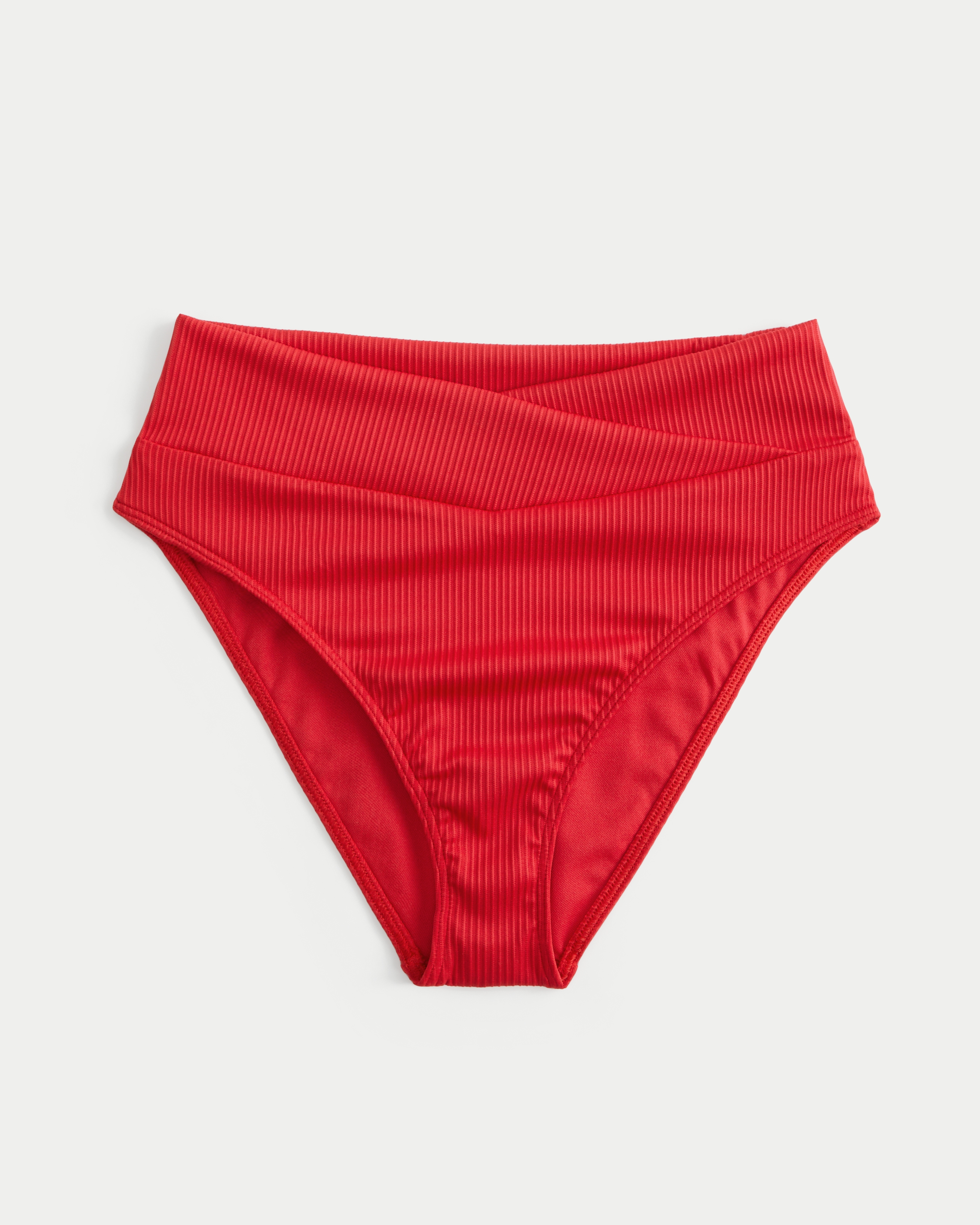 Ribbed High-Waist Bikini Bottom