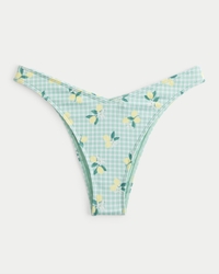 Ribbed High-Leg Cheekiest Bikini Bottom