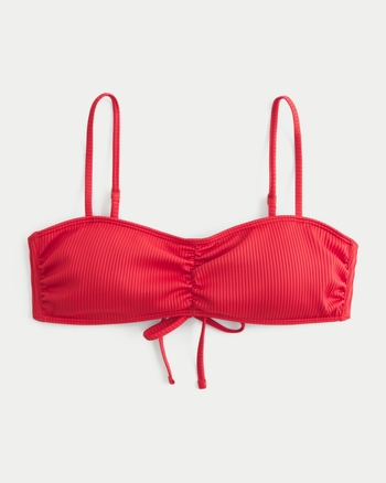 Women's Ribbed Scoop Bikini Top Women's Swimwear