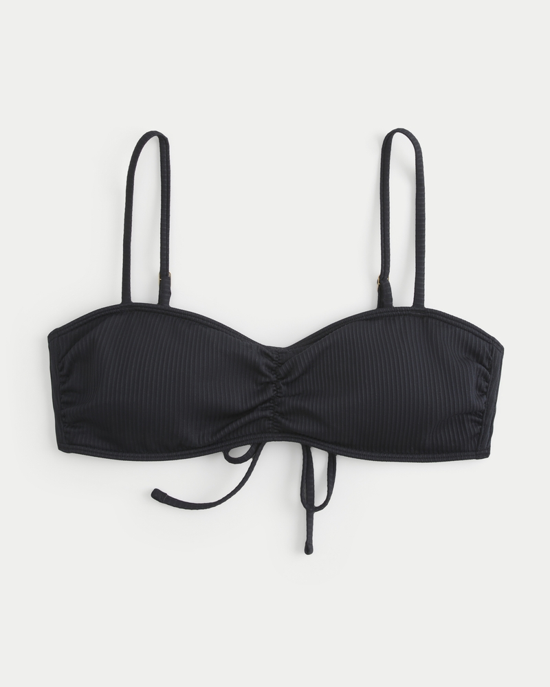 Ribbed Scoop Bikini Top