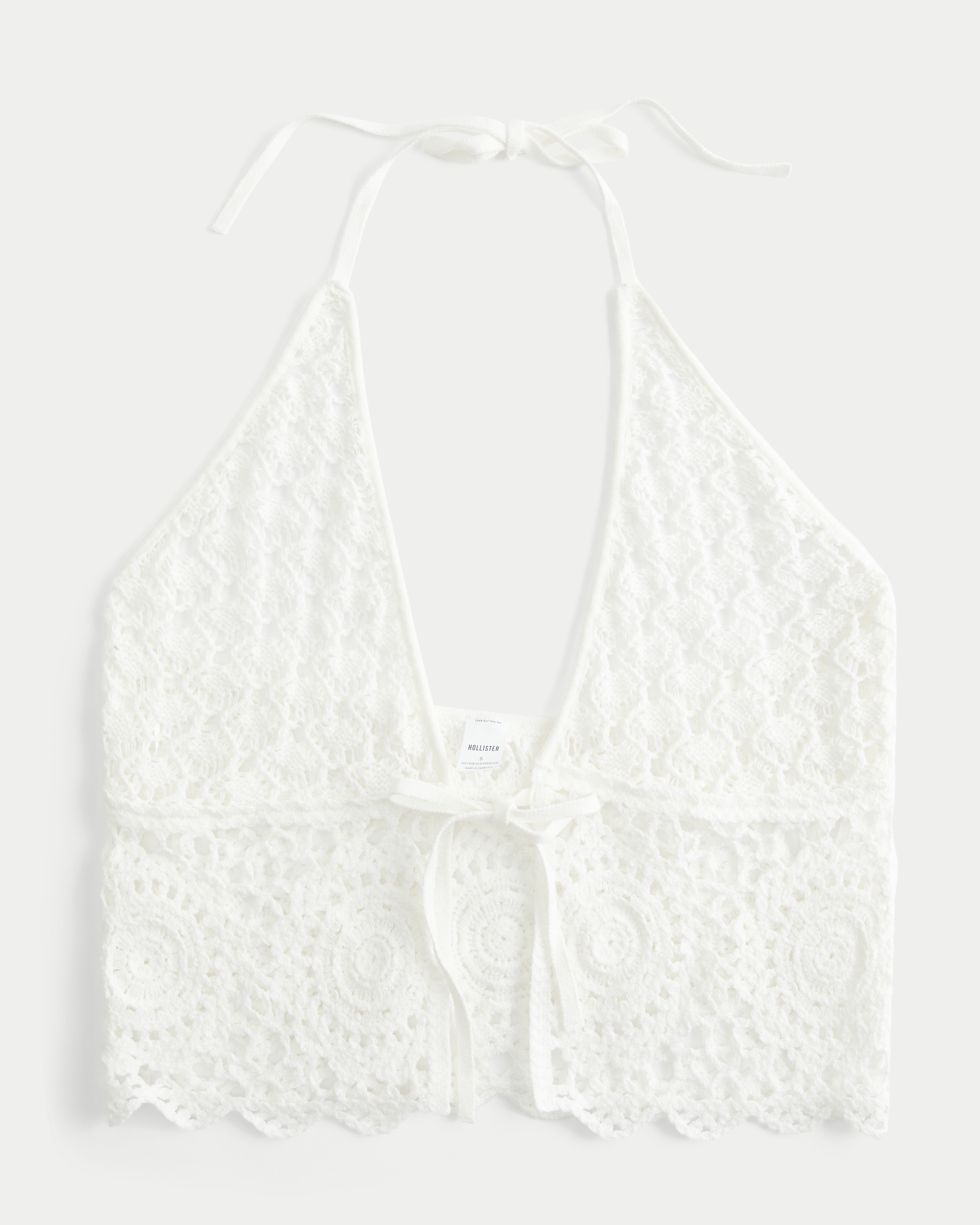 Crochet-Style Cover Up Top