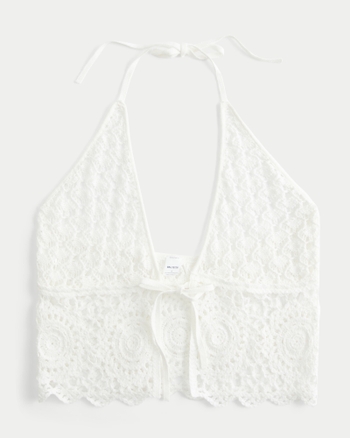 Women's Crochet-Style Cover Up Top | Women's | HollisterCo.com