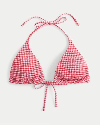 Femmes Haut de bikini triangle à smocks multioptions | Femmes Liste cadeaux du printemps | HollisterCo.com