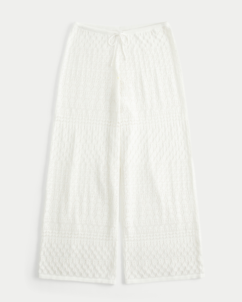 Crochet-Style Cover Up Pants