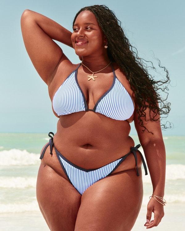 Triangle Bikini Top, Raya Azul Marino view 1