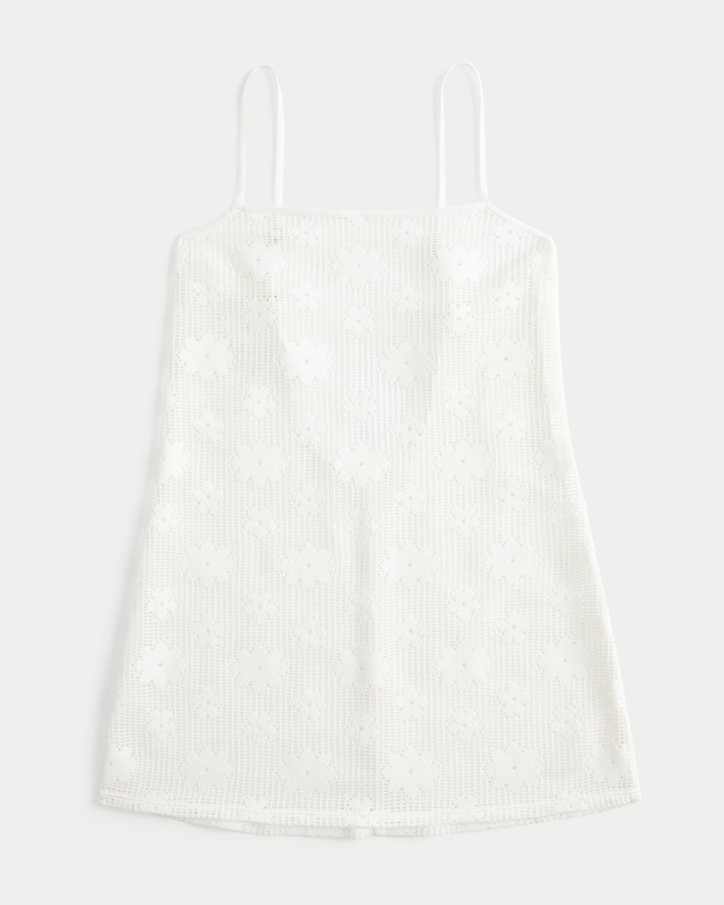 Open-Stitch Cover Up Dress