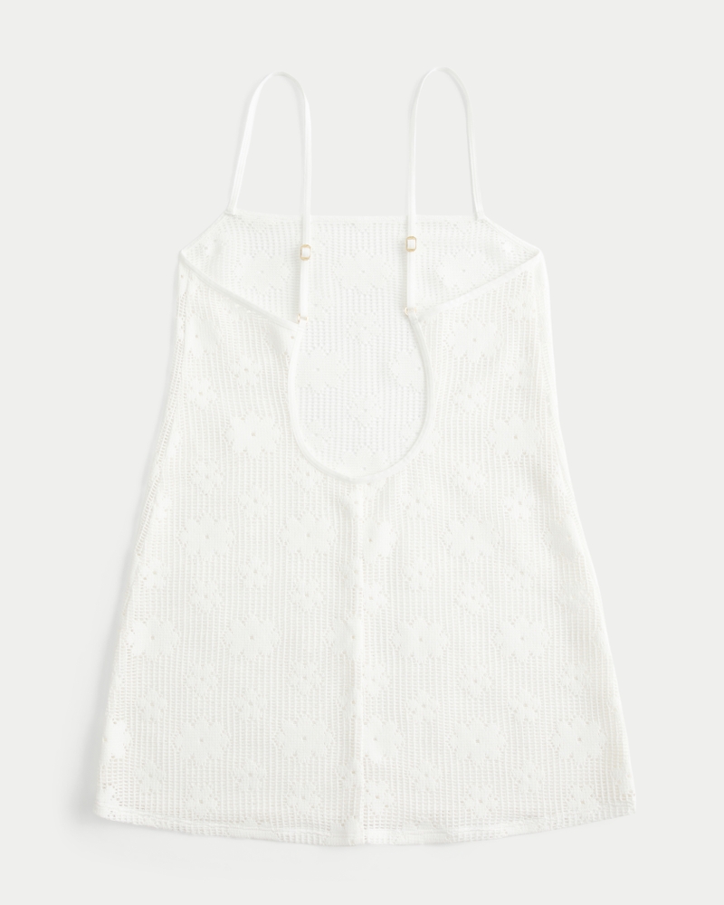 Open-Stitch Cover Up Dress