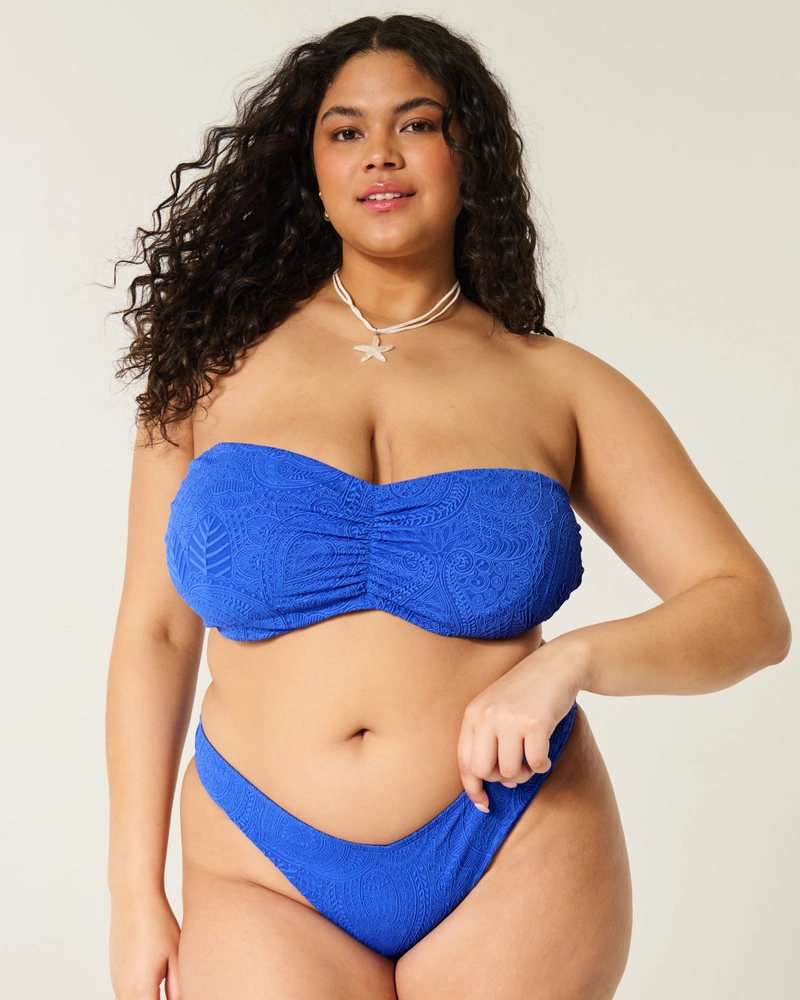 Jacquard Bandeau Bikini Top